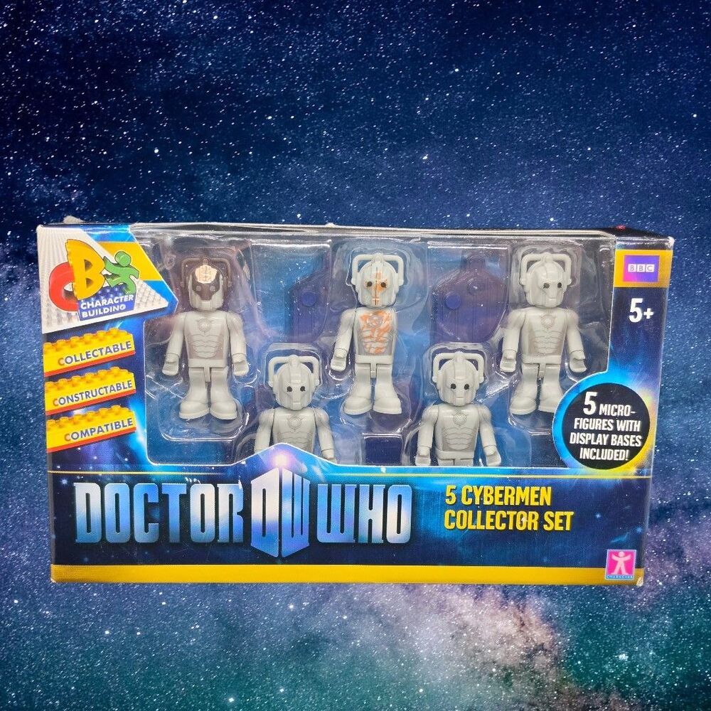 BBC Doctor Who 5 CYBERMEN COLLECTOR SET Micro FIGURES Constructable Compatible
